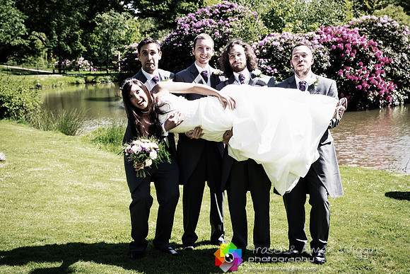 Don't drop the bride!